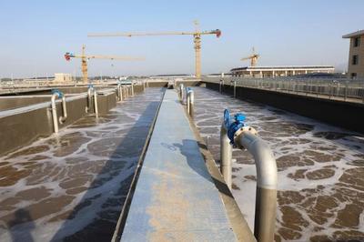 浏阳市领导调研永清水务联合承建的浏阳北园污水处理厂一期工程